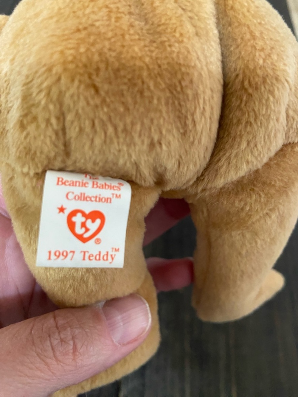 Ty Spooky White Ghost Beanie Baby Plush with Orange Ribbon - Picture 16 of 16
